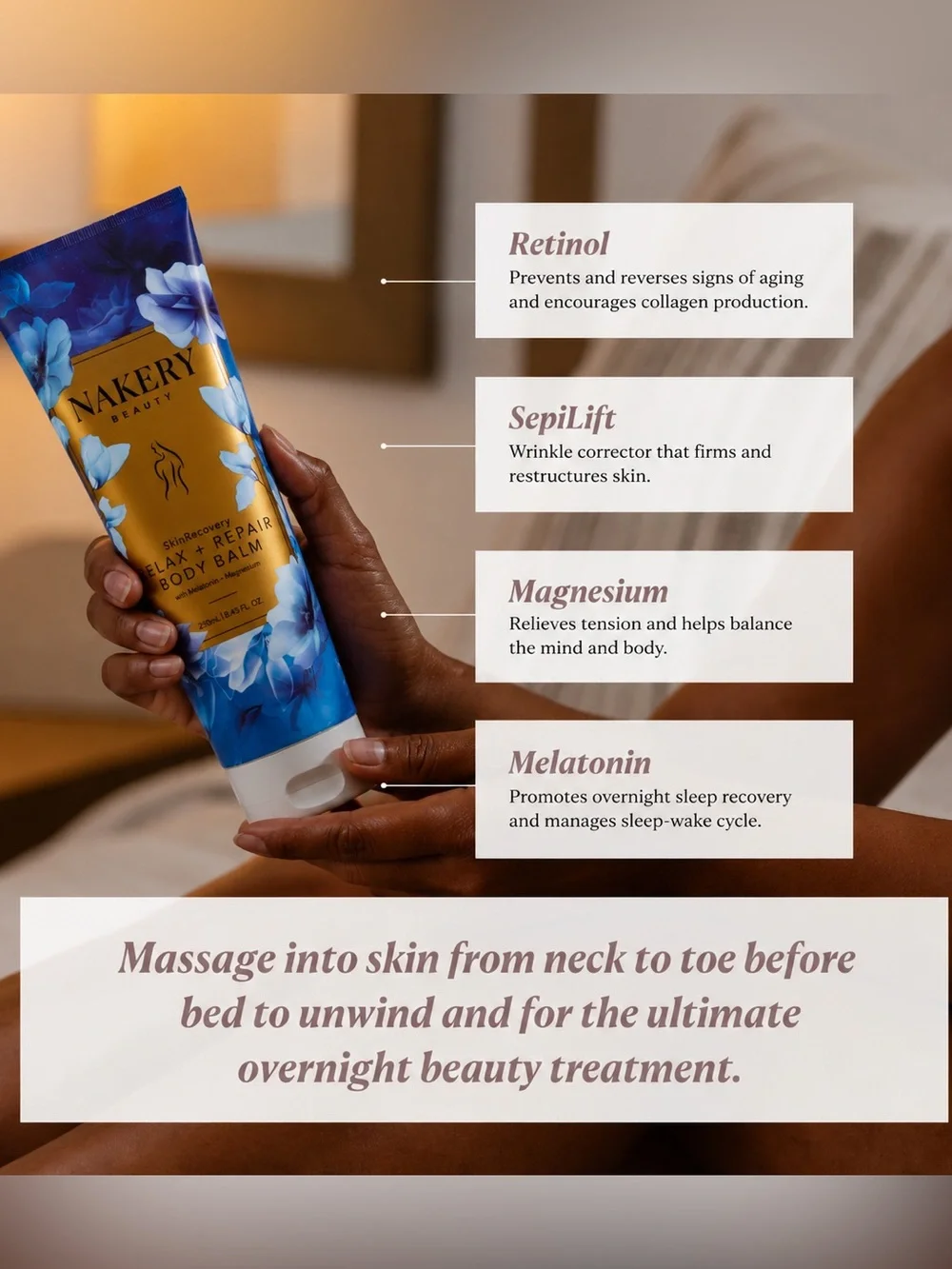 NAKERY BEAUTY Relax + Repair Body Balm — New